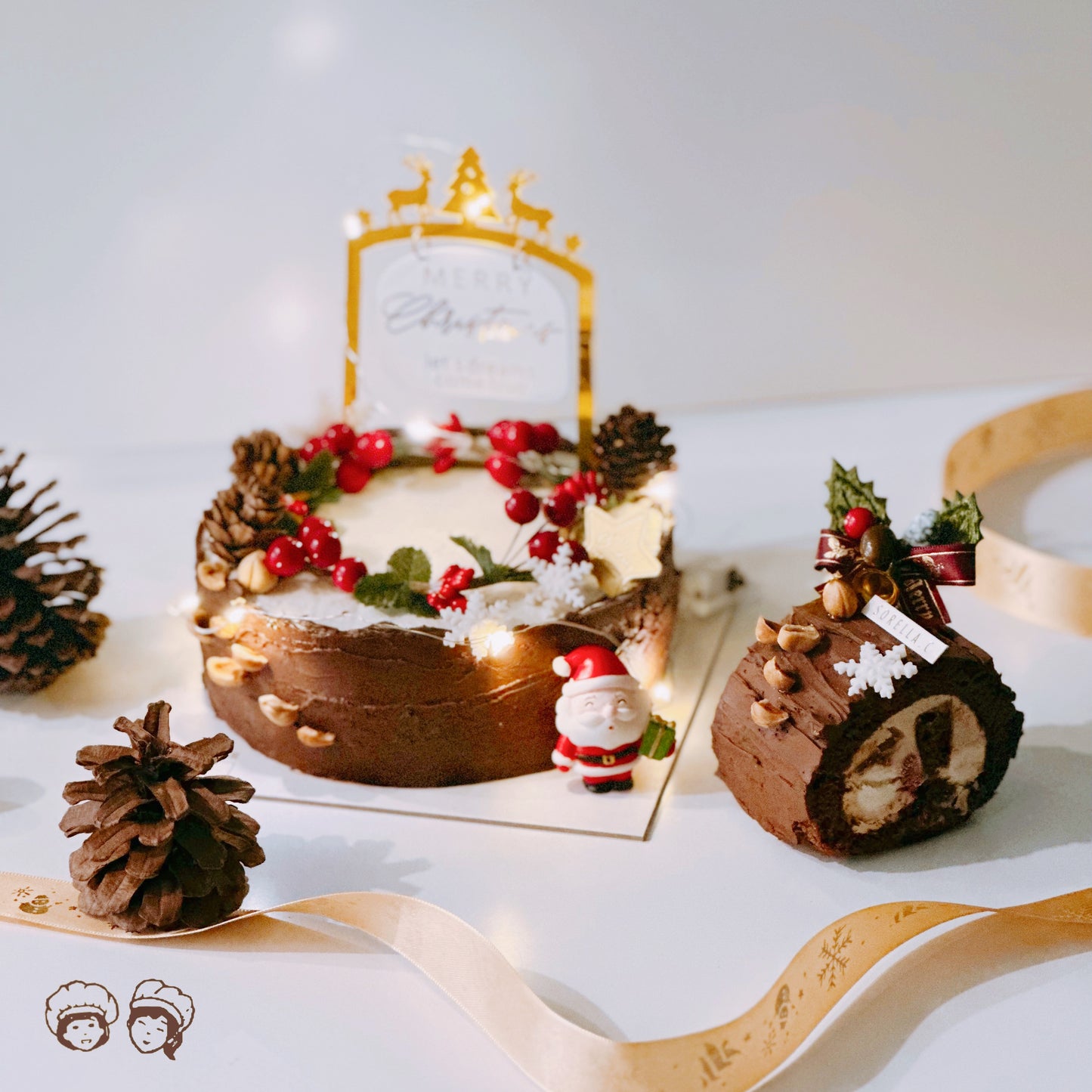 Christmas | Snowy Wood Log Cake