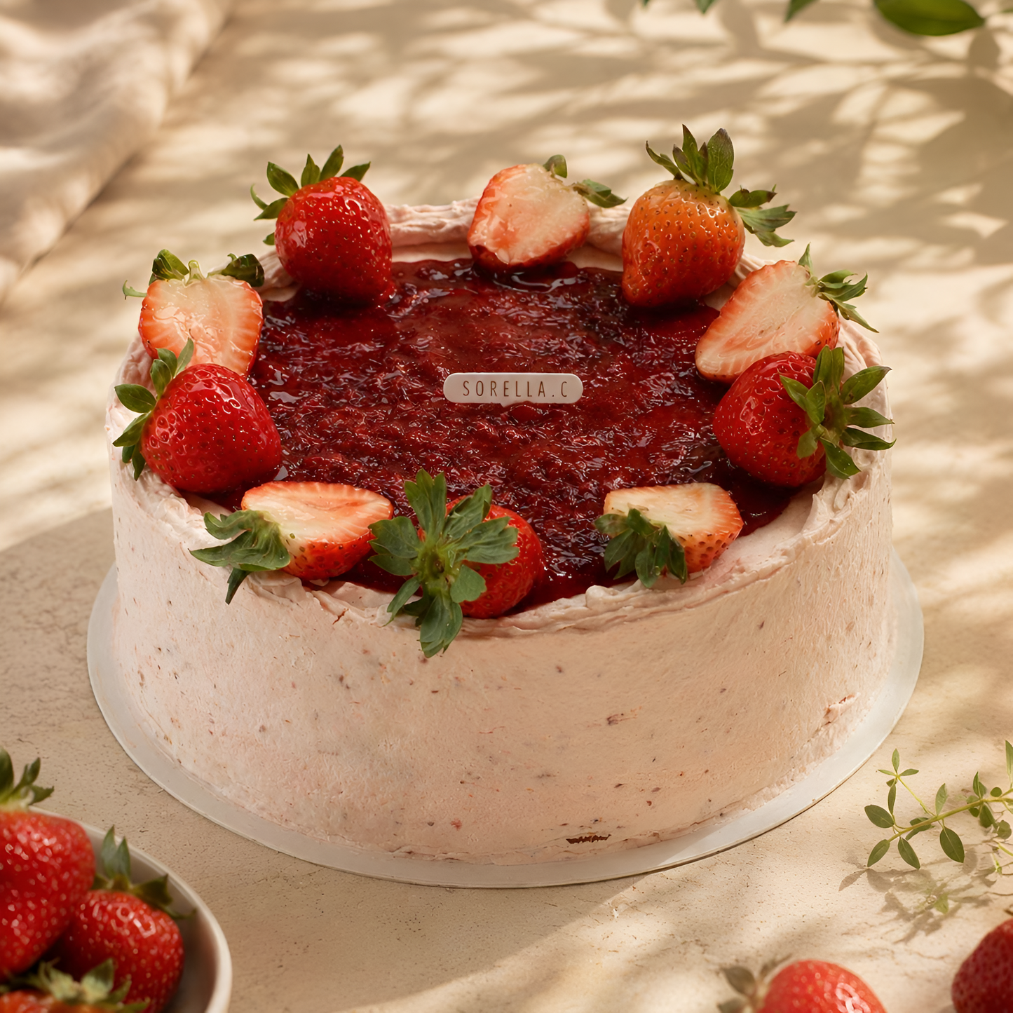 Strawberry Yogurt Shortcake 8"
