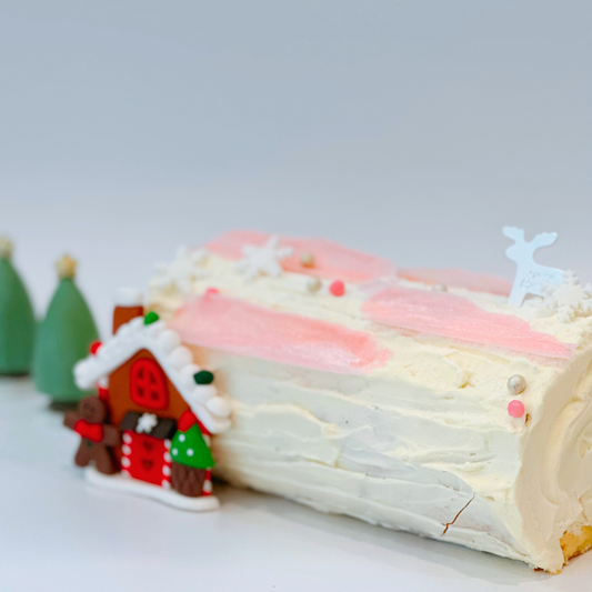 Citrus Grapefruit Bliss Log Cake