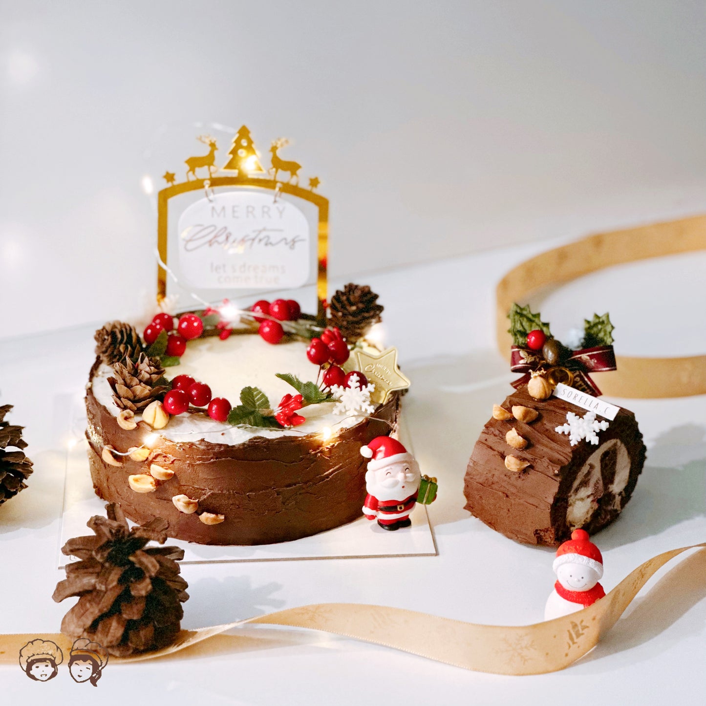 Christmas | Snowy Wood Log Cake