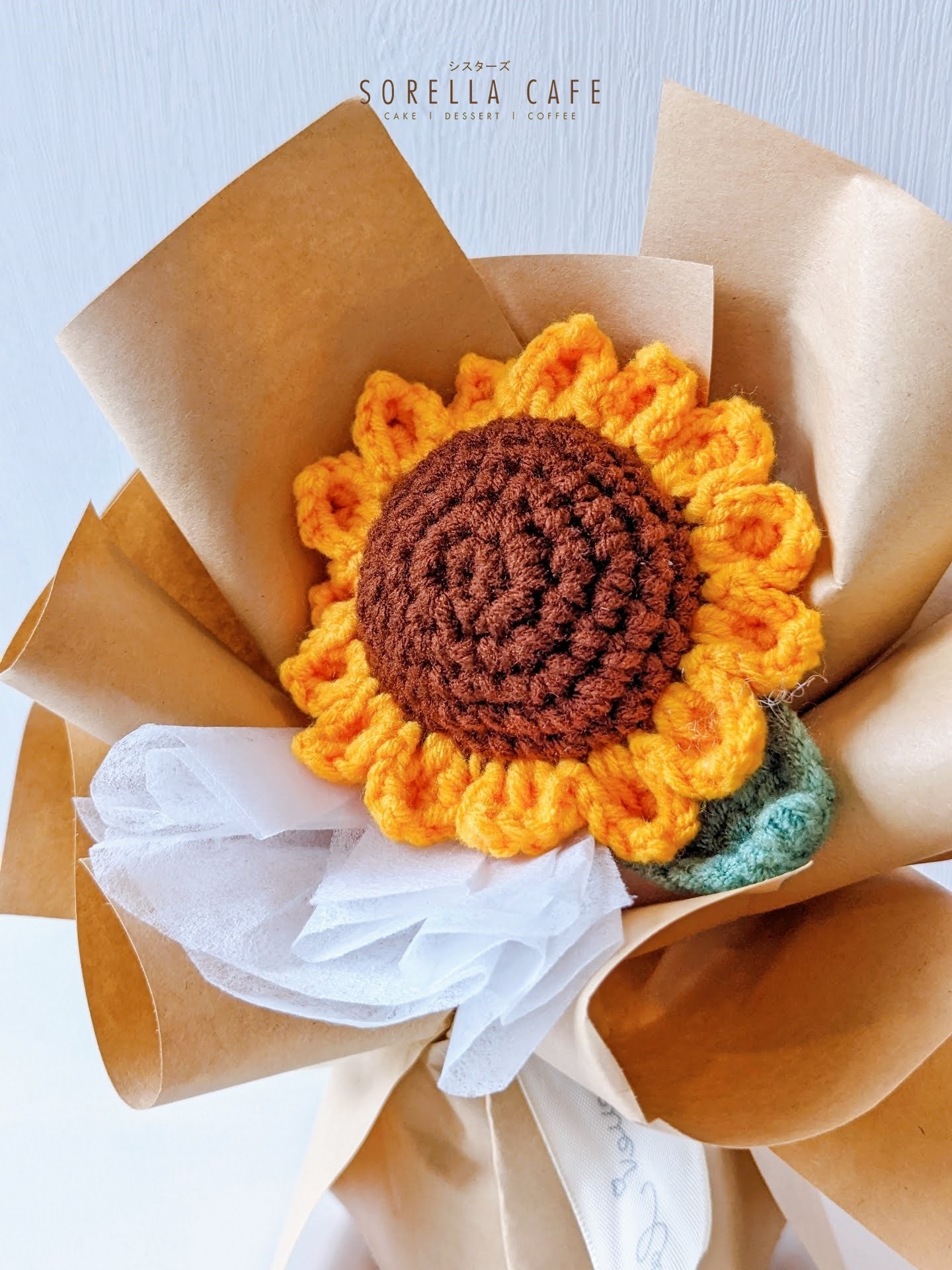Crochet Knitting Sunflower Bouquet