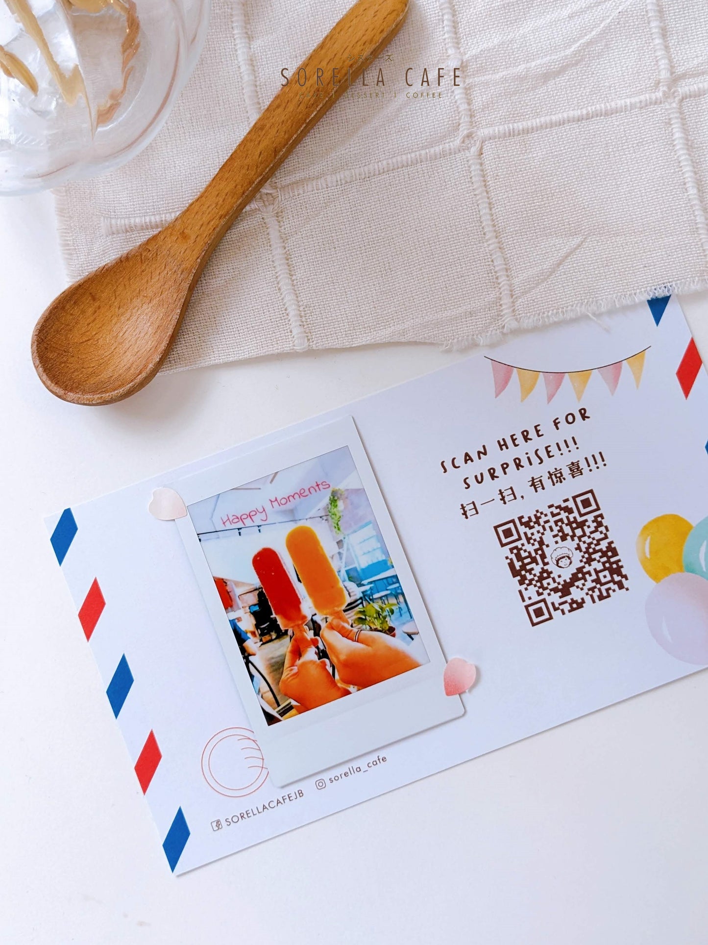 E-greeting Card with Polaroid Photo Print